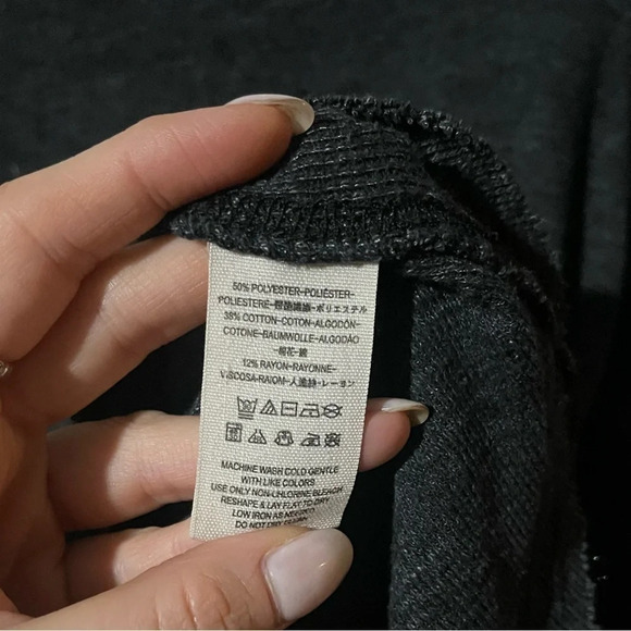 We the Free Turtle Neck Open Back Top Dark Gray Color - Picture 8 of 8